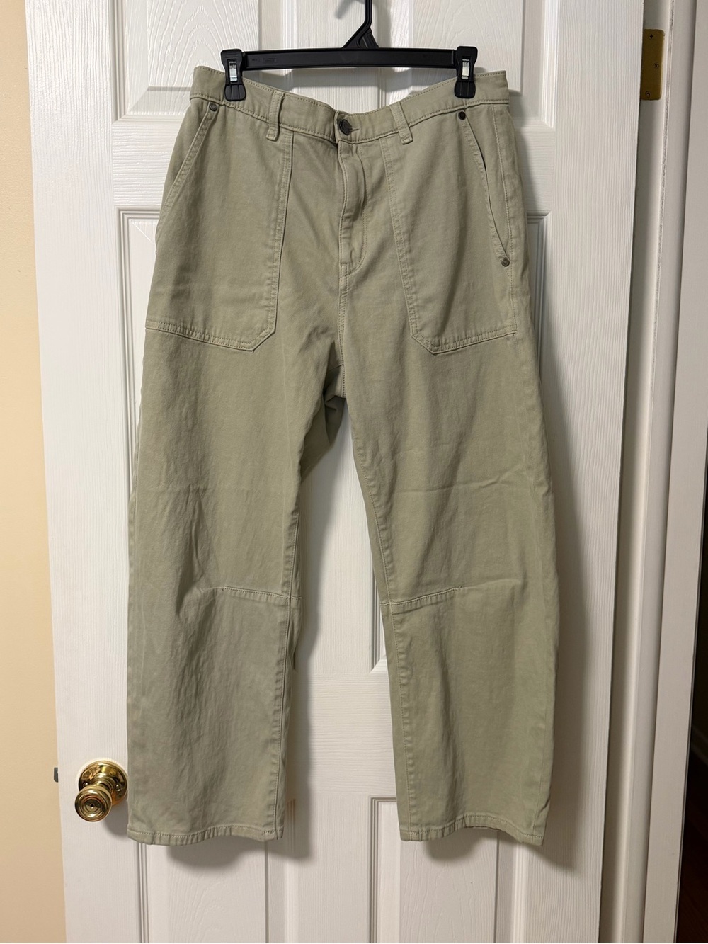 Womens EDIT by Jason Wu Barrel Leg Pants sz 29 green